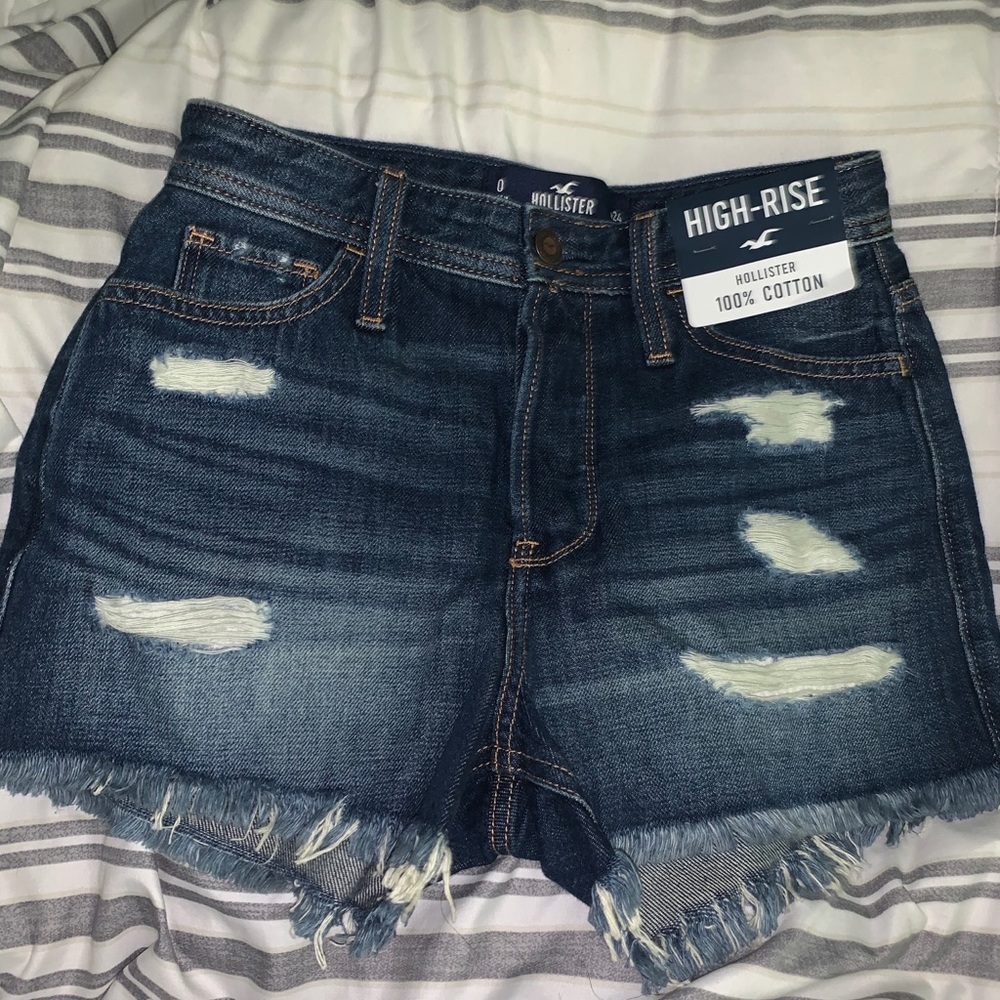 Hollister Cotton Distressed Shorts